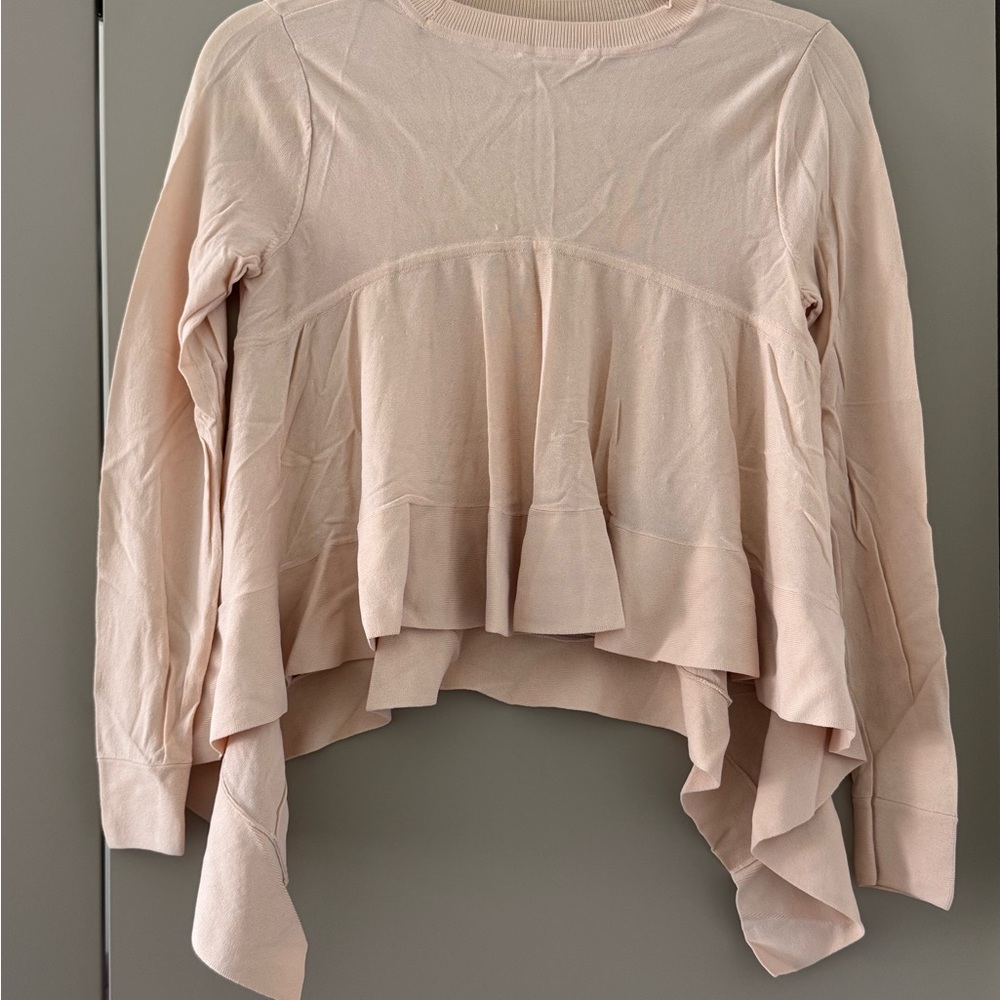 Club Monaco Elegant Women's Pink Ruffle Top